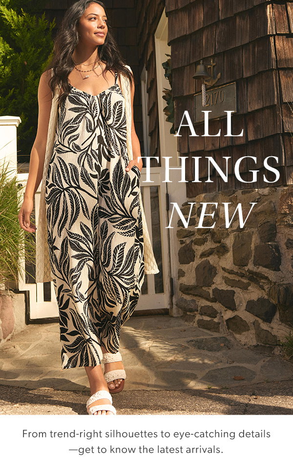 All things new. From trend-right silhouettes to eye-catching details
—get to know the latest arrivals. Model wearing maurices clothing.