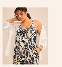 Model wearing maurices clothing.
