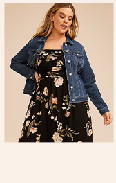 Model wearing maurices clothing.