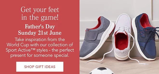 Get your feet in the game! Father’s Day Sunday 21st June | Shop gift ideas