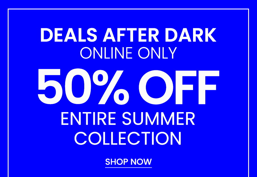 50% off summer collection