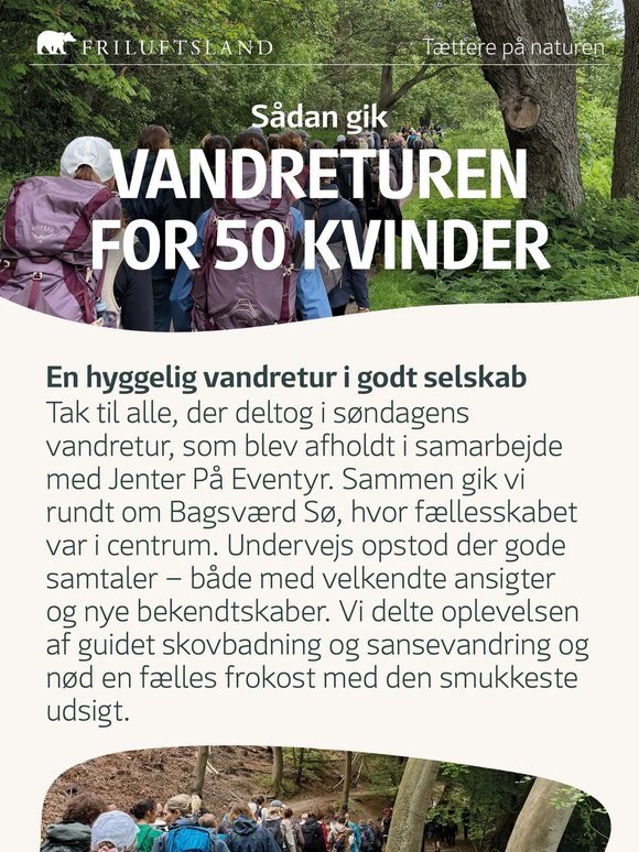 Vandretur for 50 kvinder 🌿