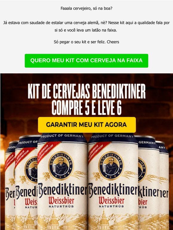 Kit de Cervejas Benedikner - Compre 5 e Leve 6