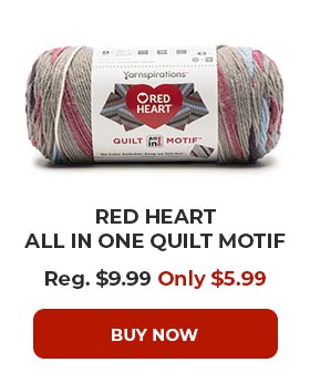 Red Heart Quilt Motif