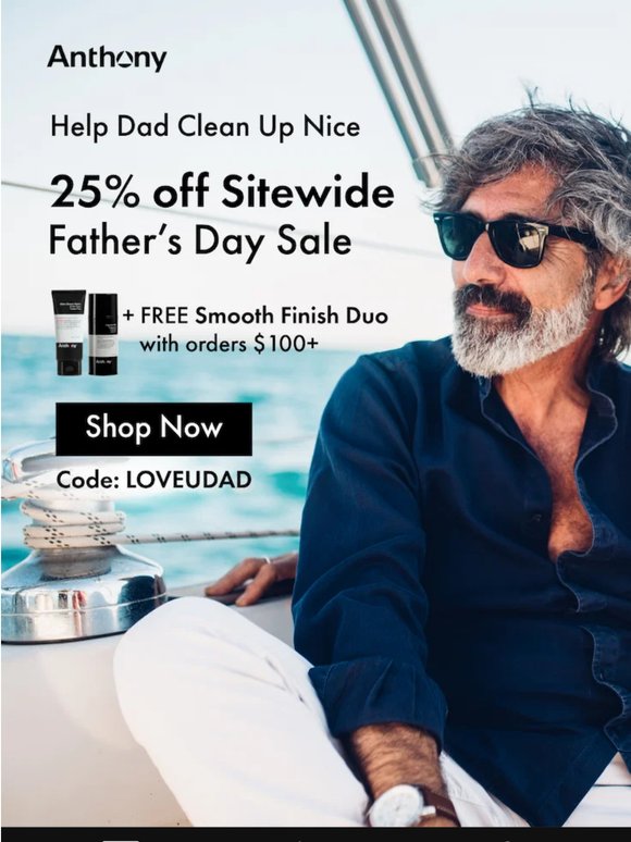 Father’s Day Sale 🖤 25% off + FREE Smooth Finish Duo