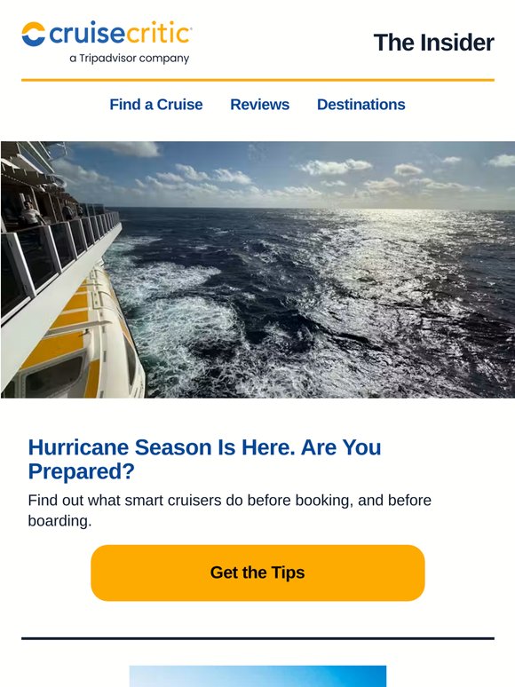 Hurricane Season Is Here; The Cruise Warning That Didn't Match Reality & More