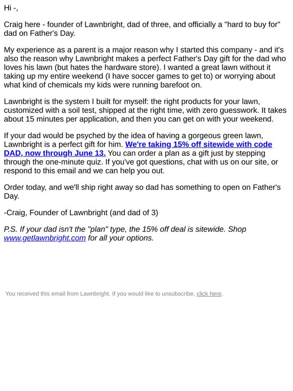 Be the hero this Father's Day (and get 15% off)