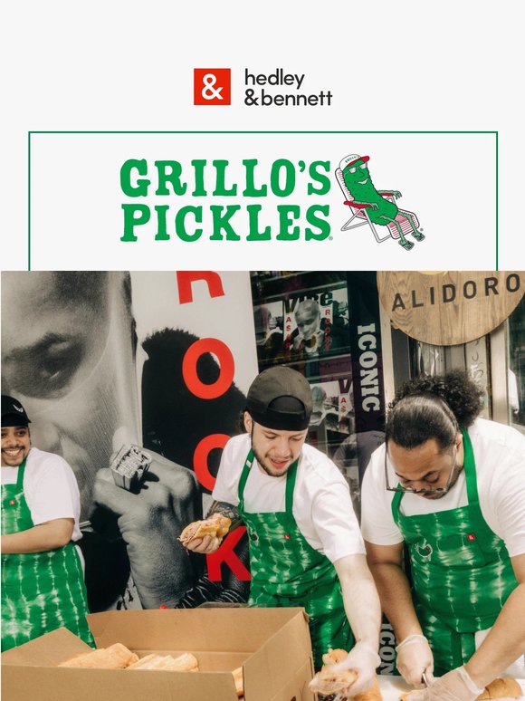 The Grillo’s Pickles x H&B Apron Is Here