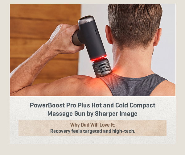 PowerBoost Pro Plus Hot and Cold Compact Massage Gun by Sharper Image