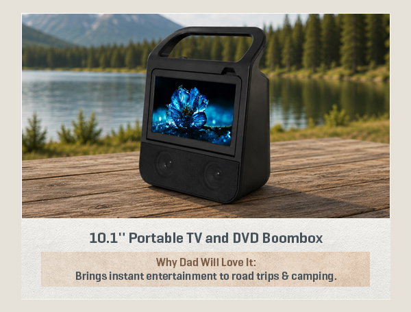 10.1'' Portable TV and DVD Boombox