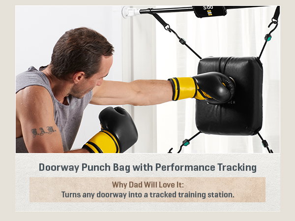 Doorway Punch Bag with Performance Tracking