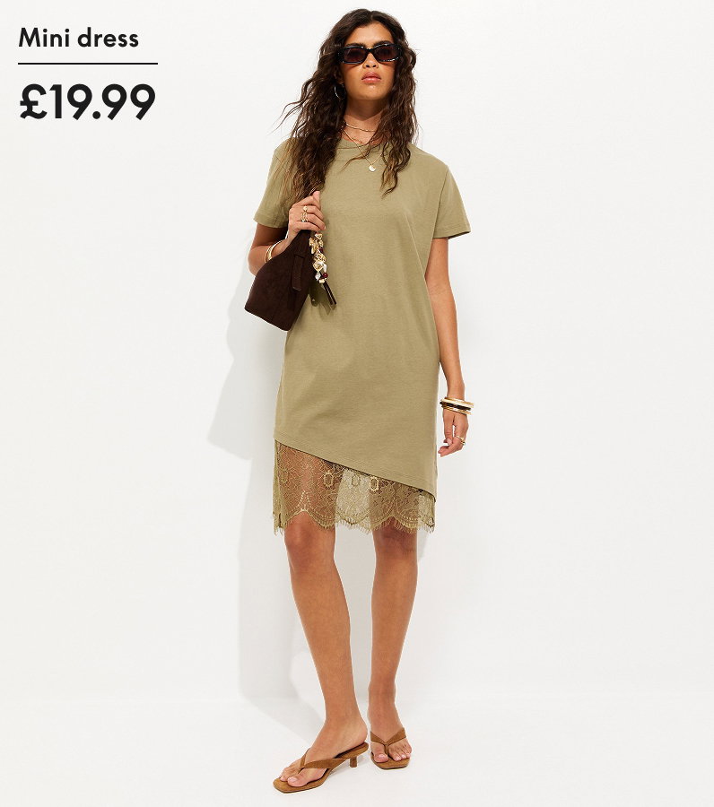 Cream Satin Lace Hem Midi Skirt