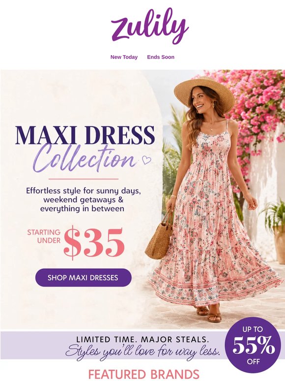 💜 Maxi dresses from under $35