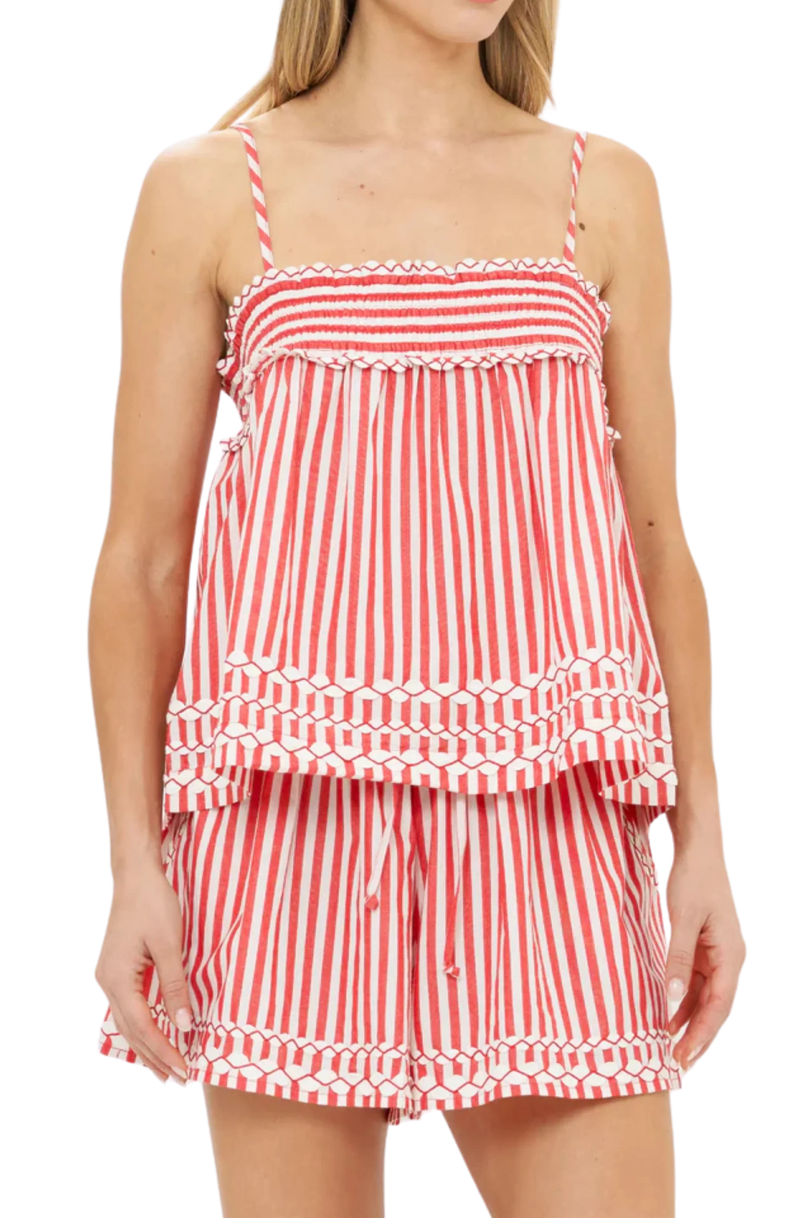 Image of Oliphant Sadie Top, Sconset Red