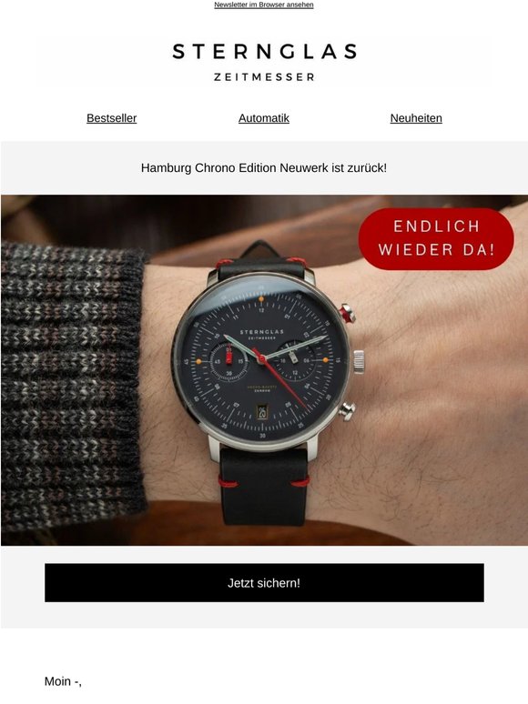 Endlich wieder verfügbar: Hamburg Chrono Edition Neuwerk