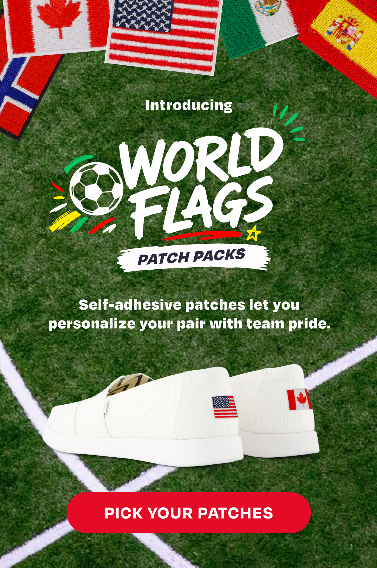 World Flags Patch Packs