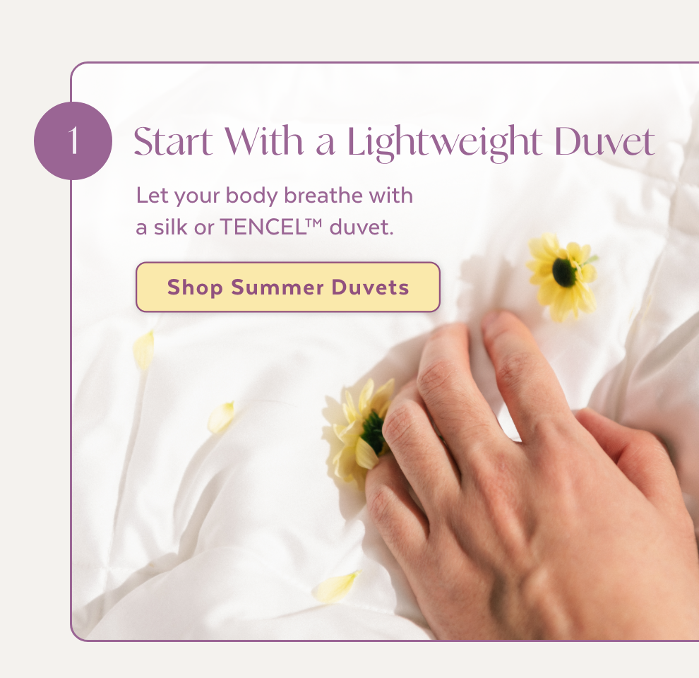 Start With a Lightweight Duvet