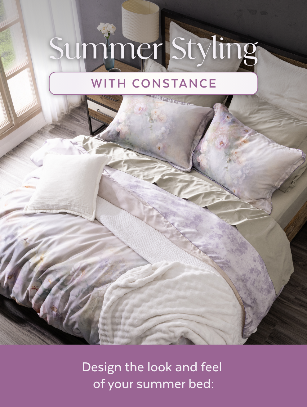 Summer Styling With Constance Design the look and feel of your summer bed