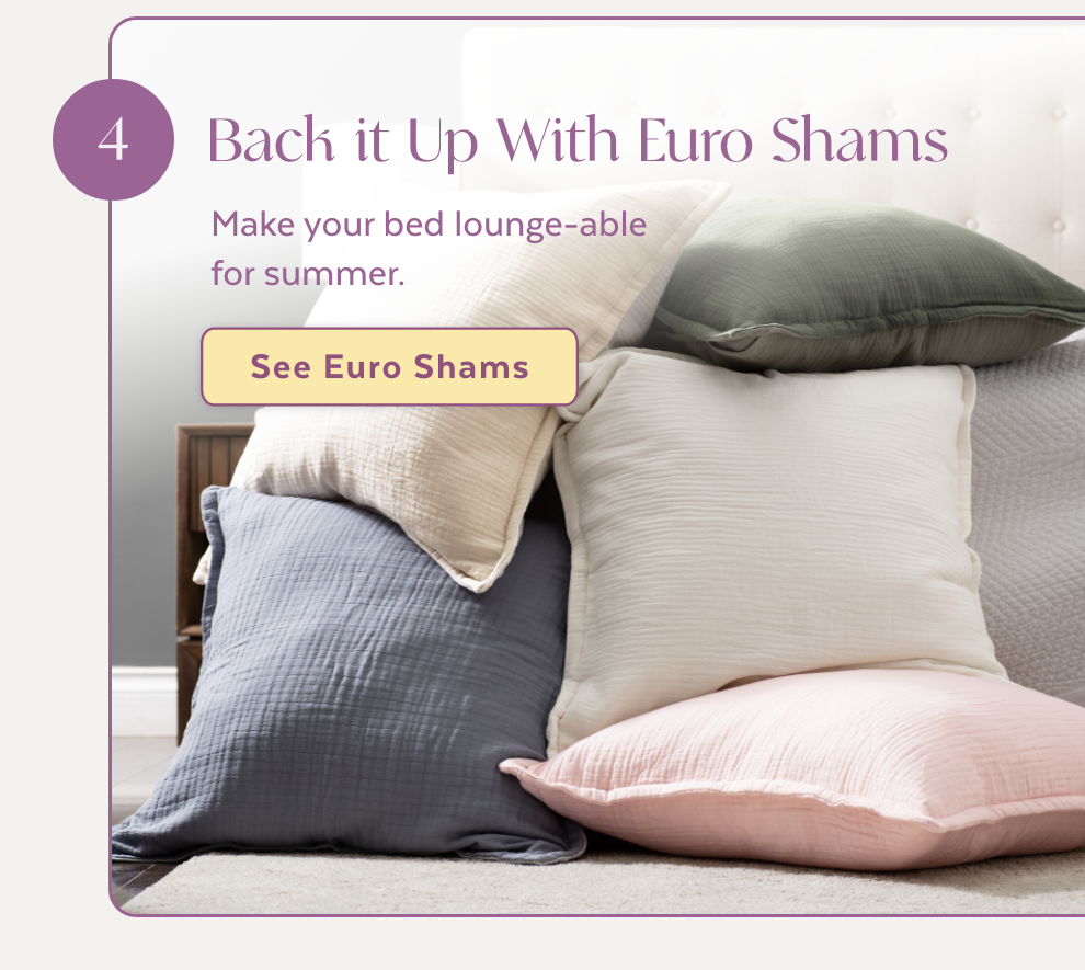 Back it Up With Euro Shams