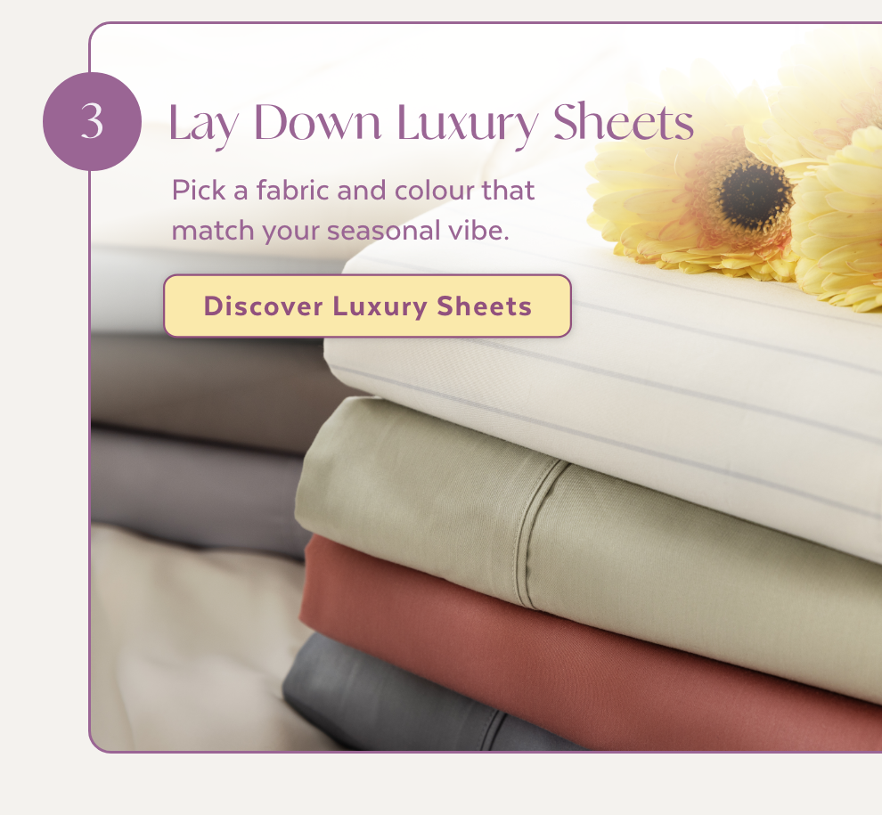 Lay Down Luxury Sheets
