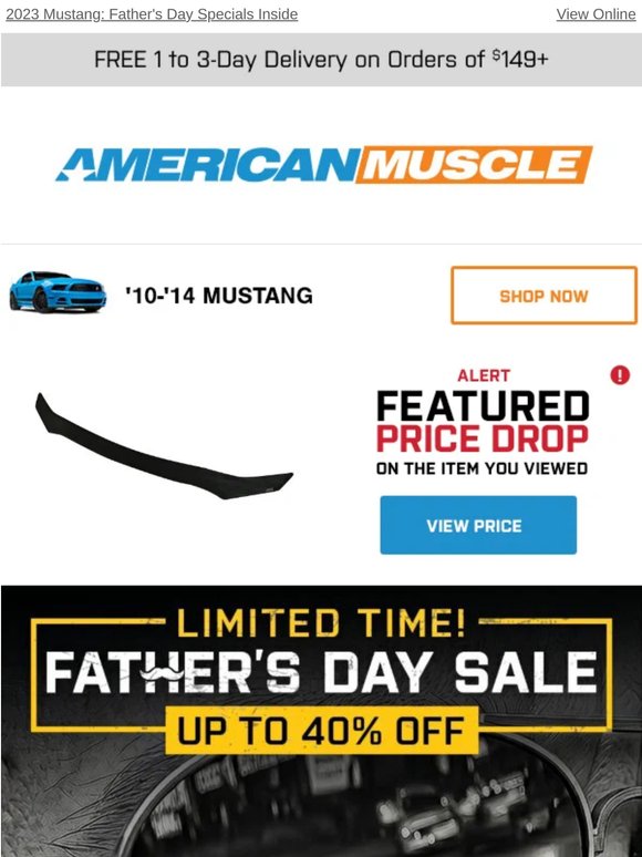 Gift Dad Power & Big Savings 💸 2023 Mustang