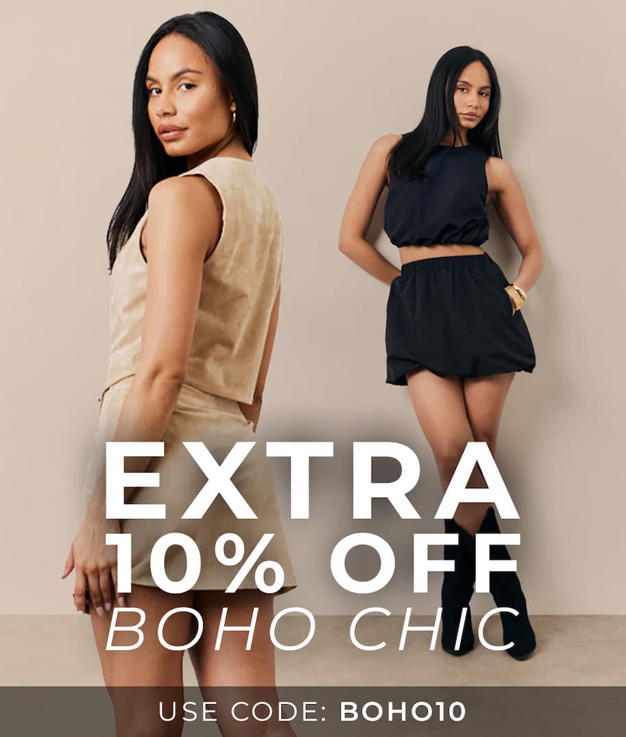 Extra 10% Off Boho Chic - Use Code BOHO10