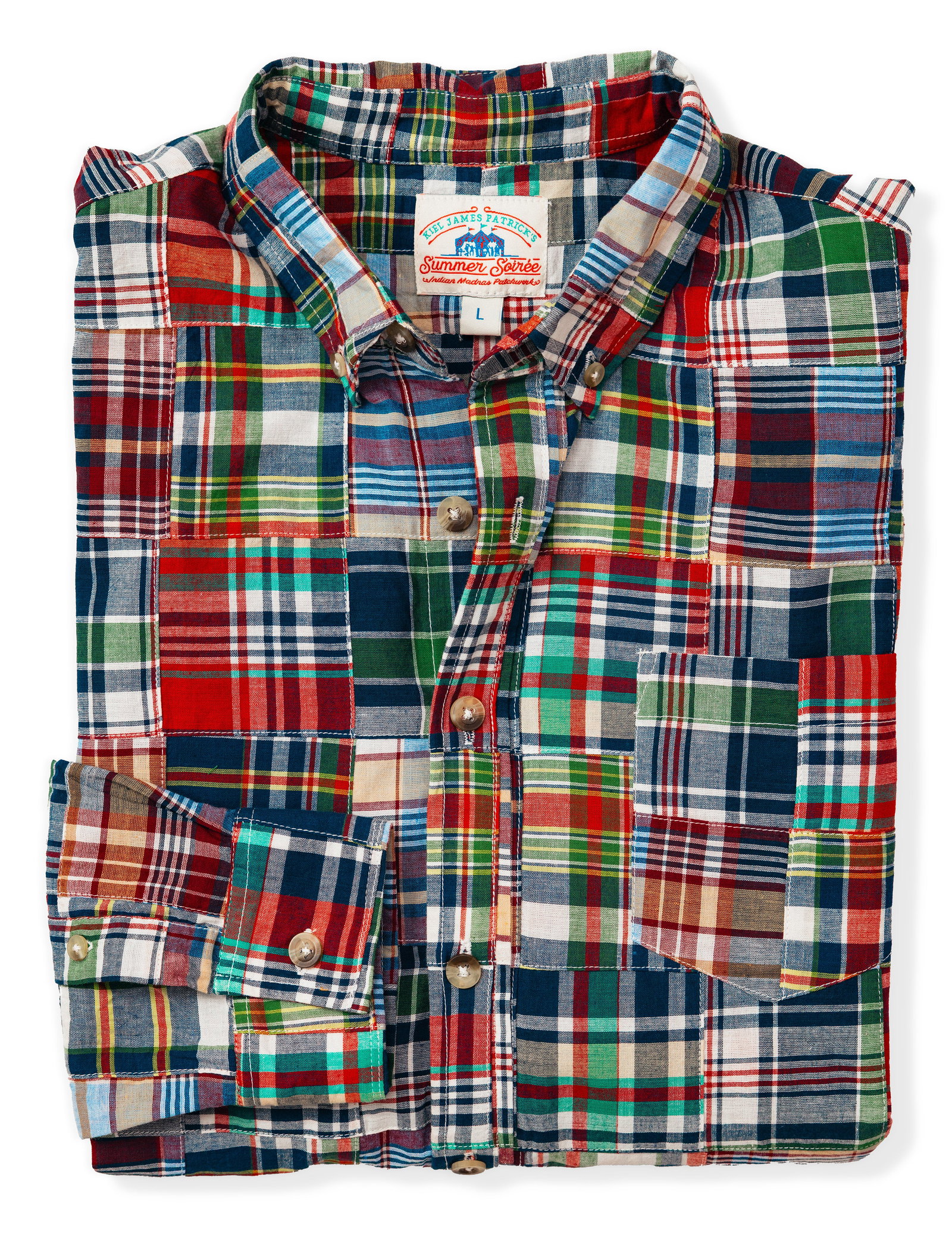 Image of Essex Patchwork Madras Shirt