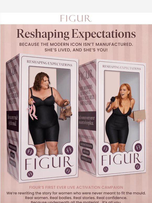 —, claim your FREE shapewear as part of our Reshaping Expectations Launch Event. 💯