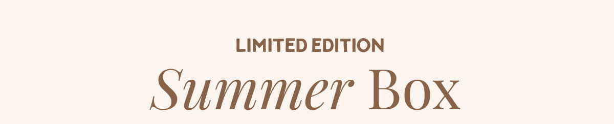 Just Dropped: The Summer Box