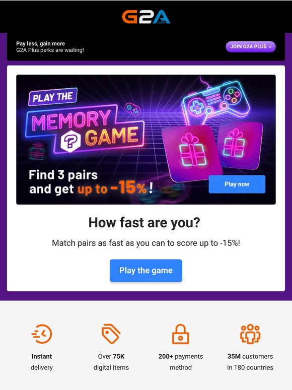 ⏰⚡MATCH 3 pairs fast and get -𝟏𝟓%!