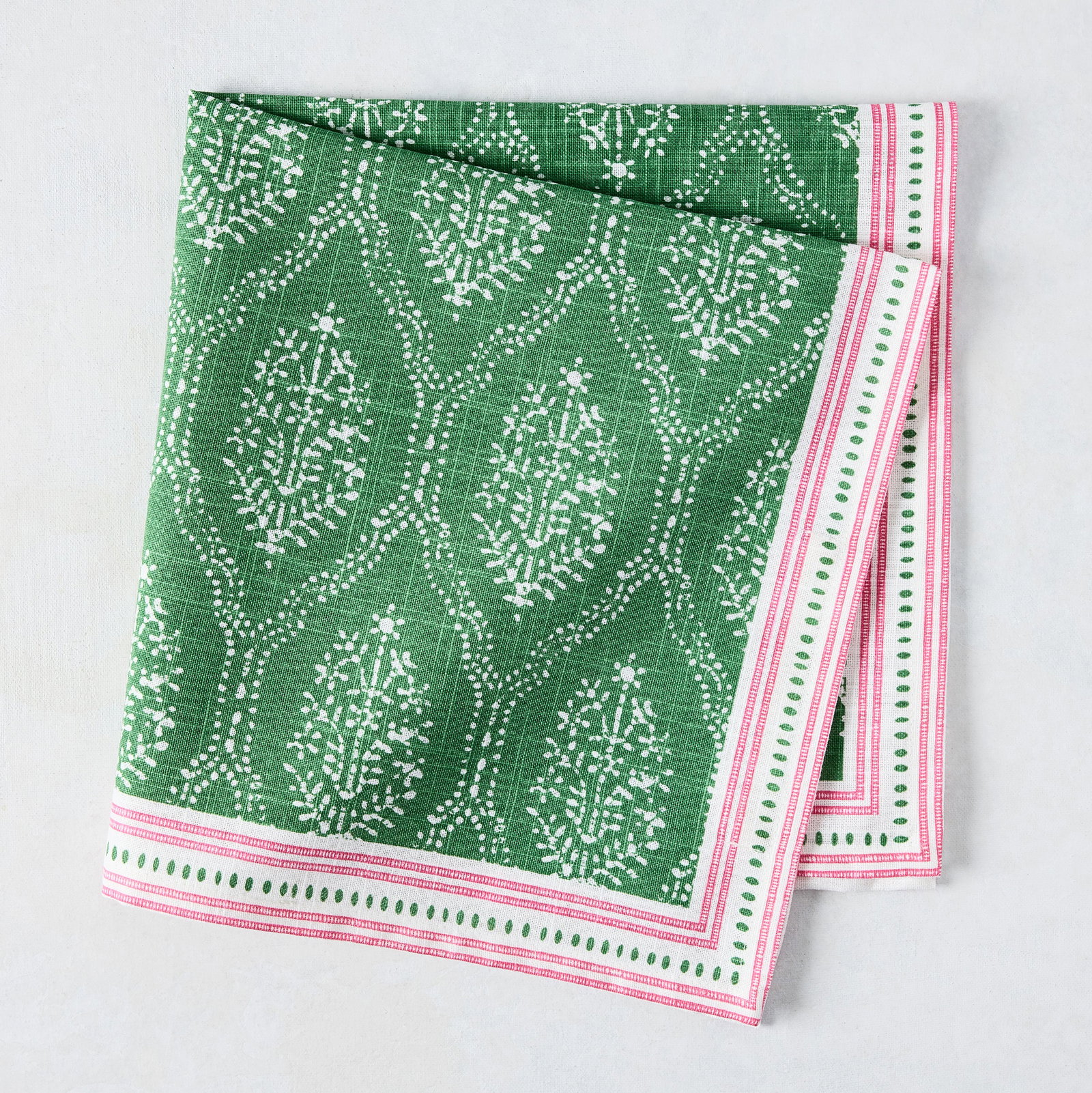 Image of Peter Dunham + Hudson Grace Green Jaali Printed Napkin