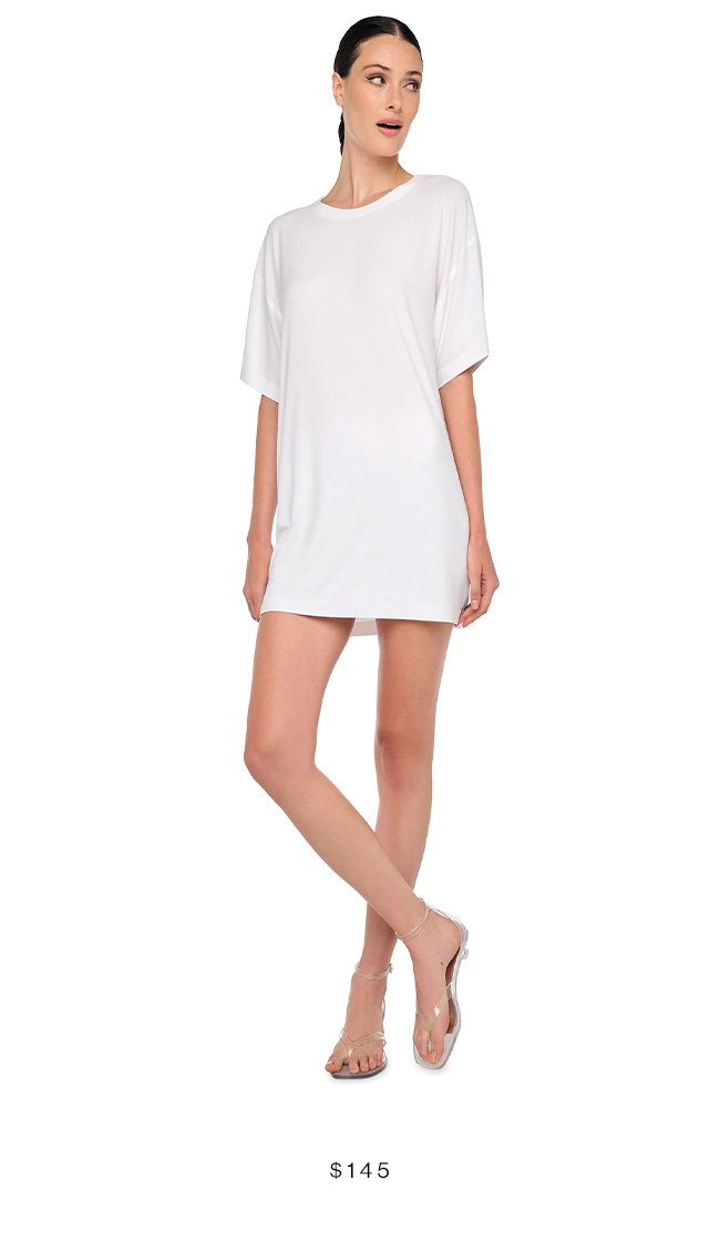SHORT SLEEVE BOXY MINI DRESS