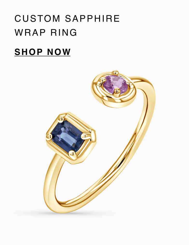 Custom Sapphire Wrap Ring