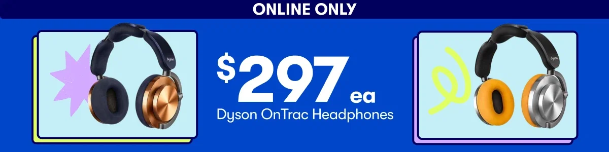 $297ea Dyson OnTrac Headphones - Online Only