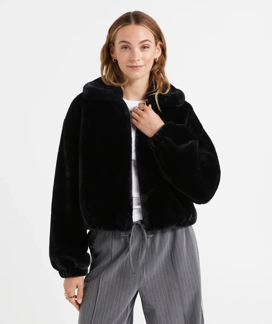 ELLA FAUX FUR BOMBER