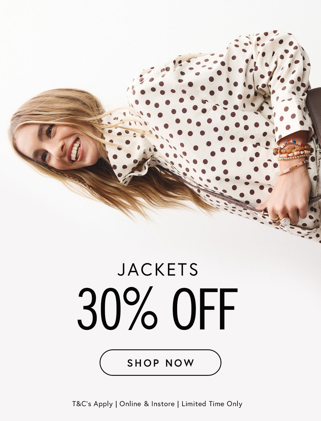 30% off jackets