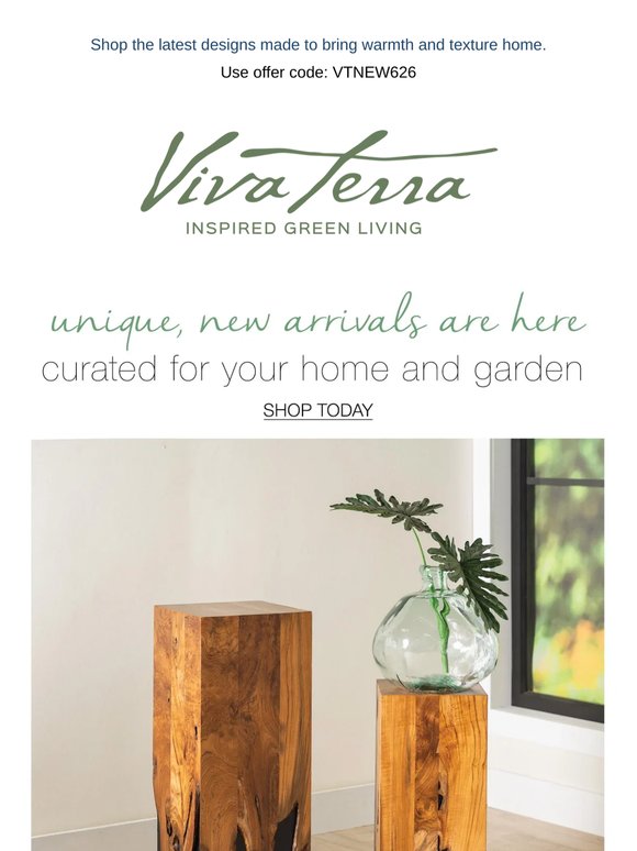 New Arrivals: Elevated Living, Naturally