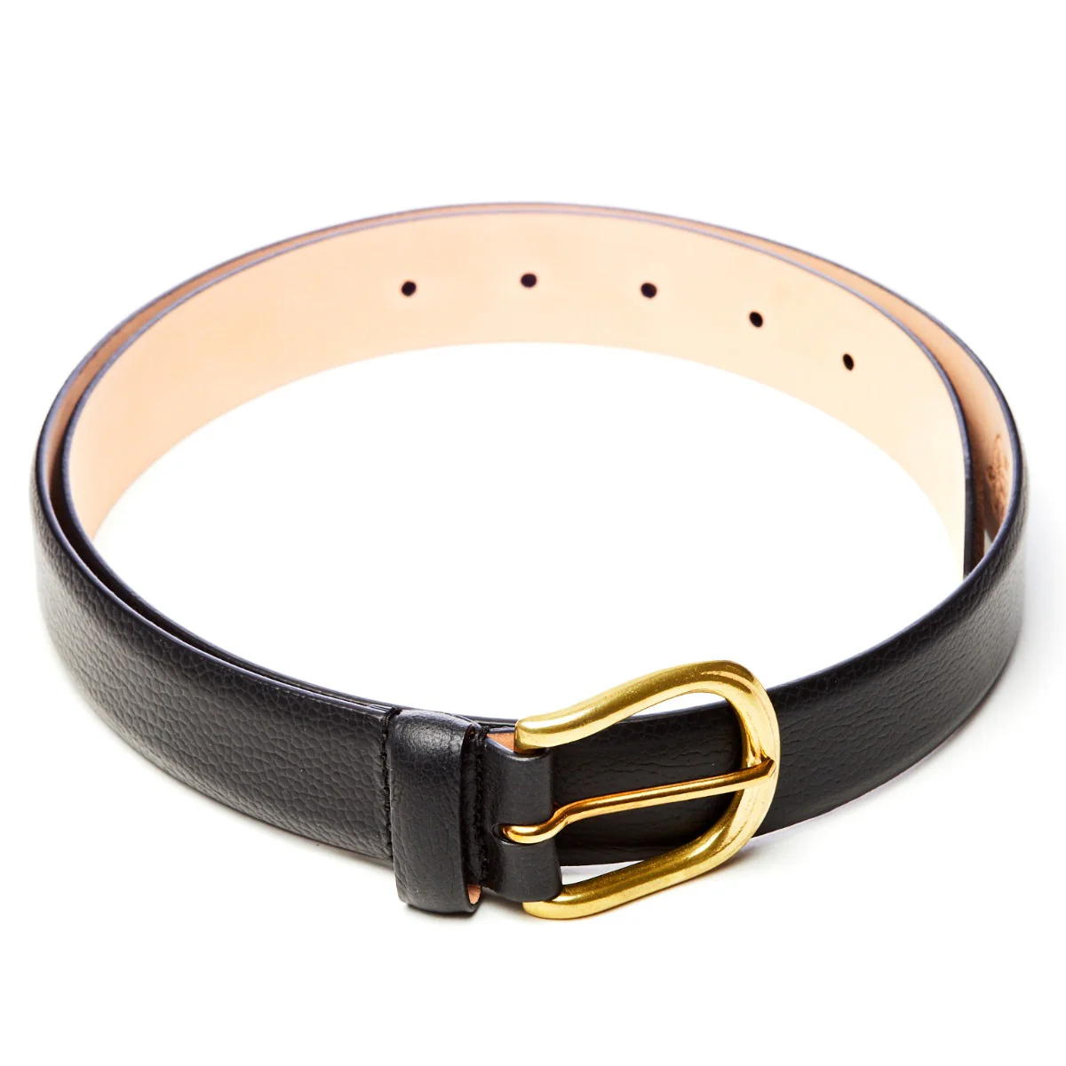 Image of Sovereign Grade Black Grained Calfskin Dress Belt