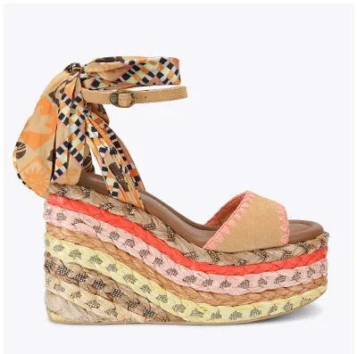 Chelsea Scarf Wedge Heel