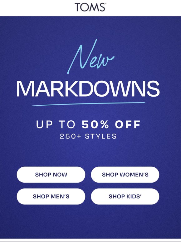 👀 Up to 50% Off 250+ New Markdowns