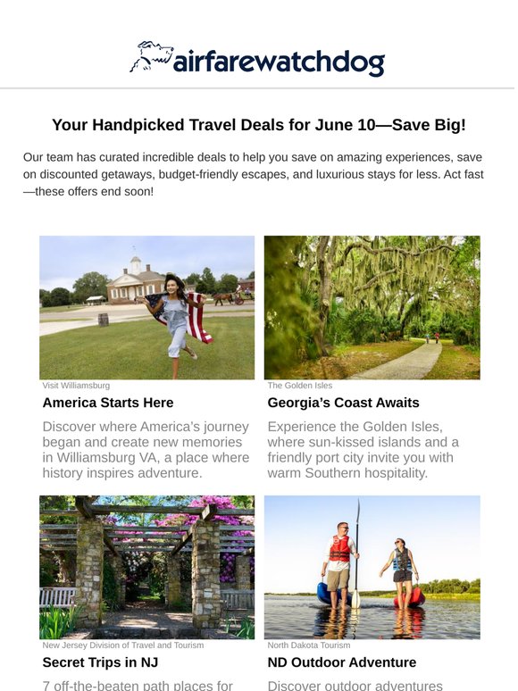 History, Coastlines, Hidden Gems & Wide Open Spaces — This Week's Travel Picks