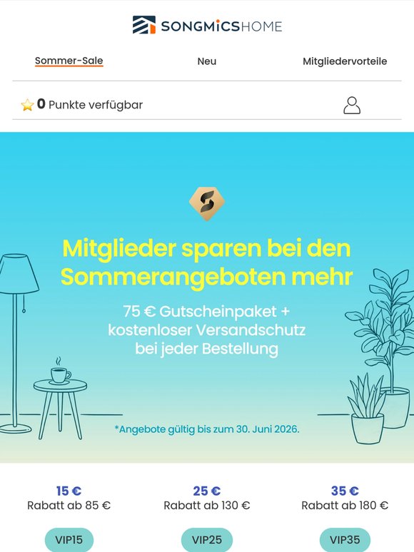 Der Sommer-Sale startet jetzt – werde Mitglied👍
