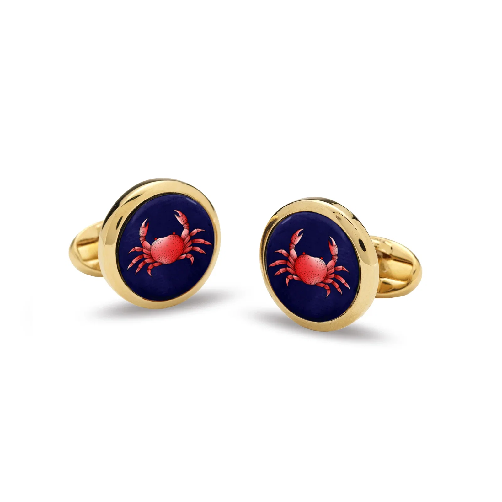 Image of Crab Round Cufflinks