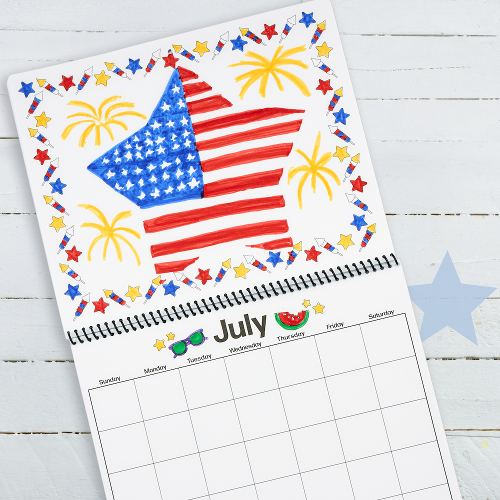 Colorations® 4th of July Celebration Calendar Craft Kit - Makes 12 Crafts