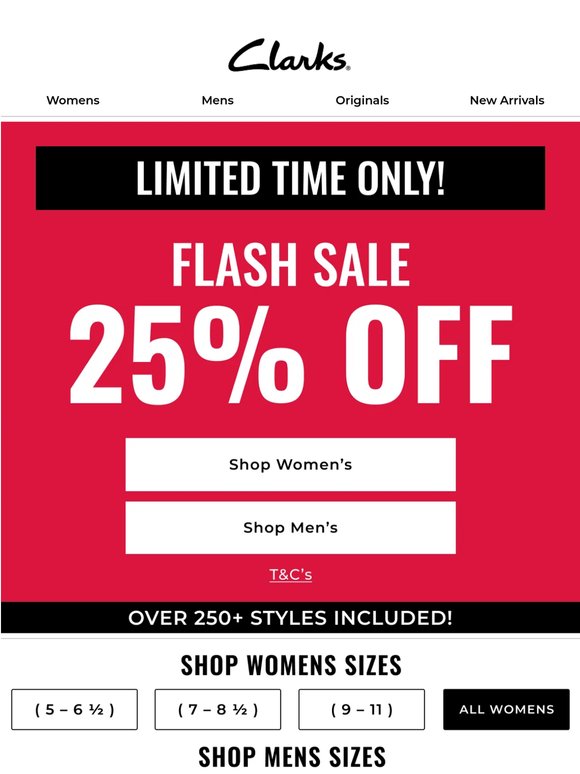 DON'T WAIT: FLASH SALE IS LIVE!