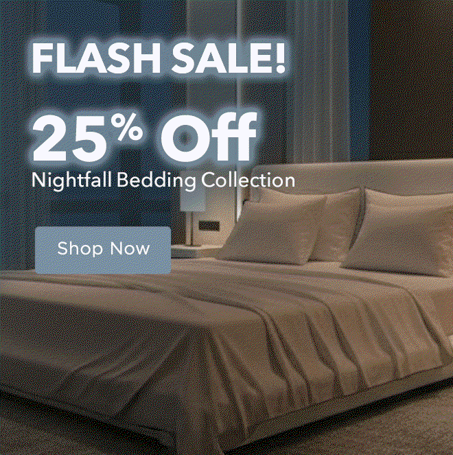 Flash Sale! 25% Off Nightfall Bedding Collection
