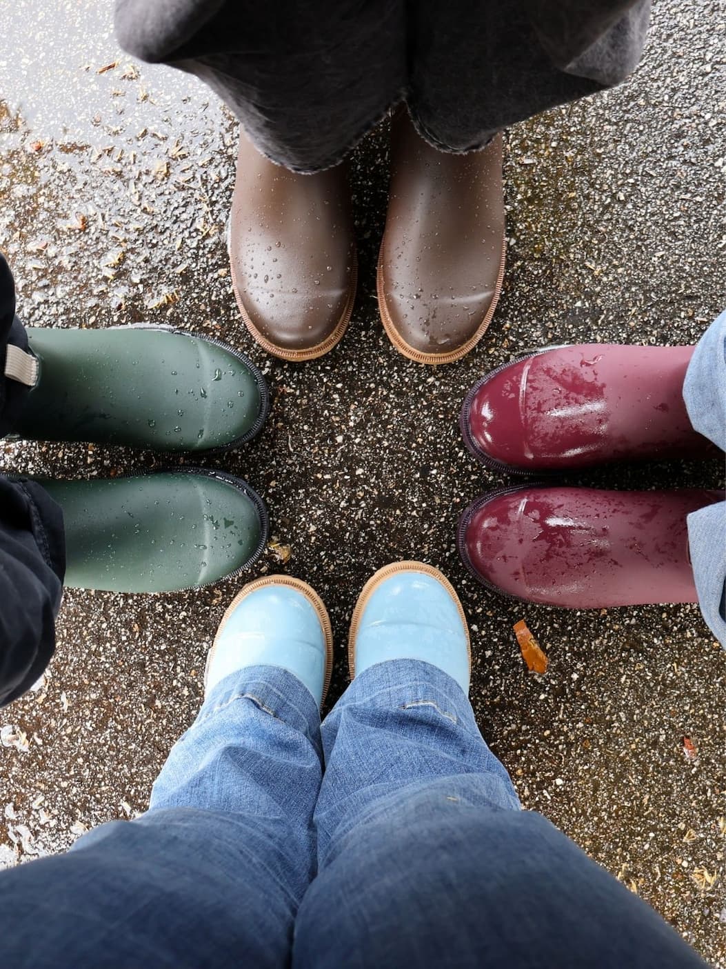 100% waterproof Bobbi Boots in the rain