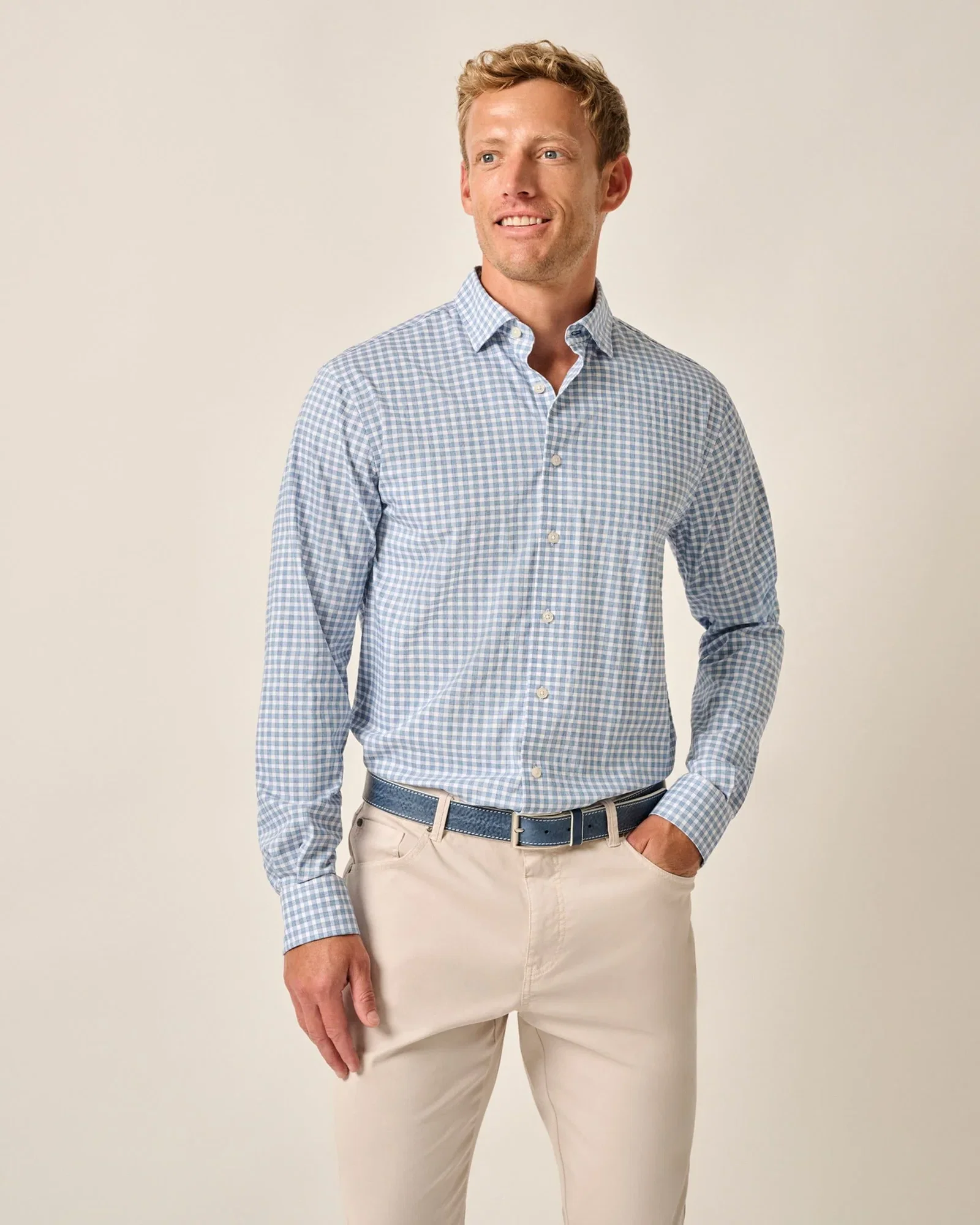 Image of Everyday Performance Button Down Shirt - Westwood Check