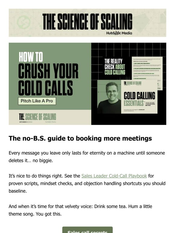 Sales call secrets 🤫