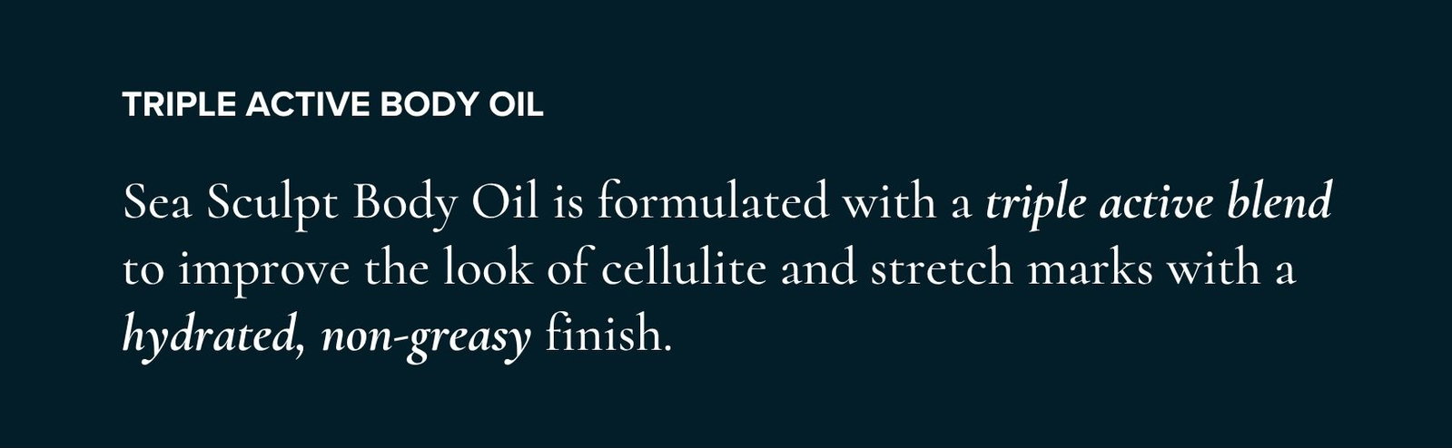 Triple Active Body Oil